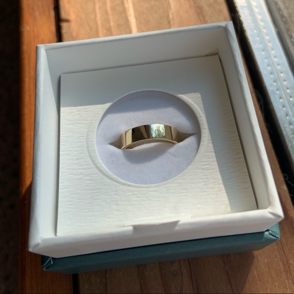 Aurate 14k Yellow Gold Modern Cigar Band
